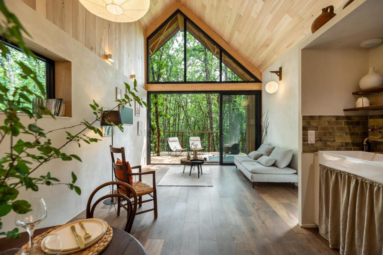 Wabi Sabi Lodge - Spa&Sauna Privatif - Foret Turenne Екстериор снимка